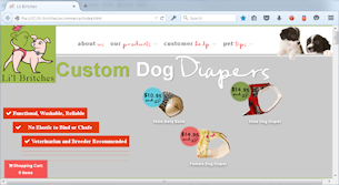 Custom Dog Diapers
