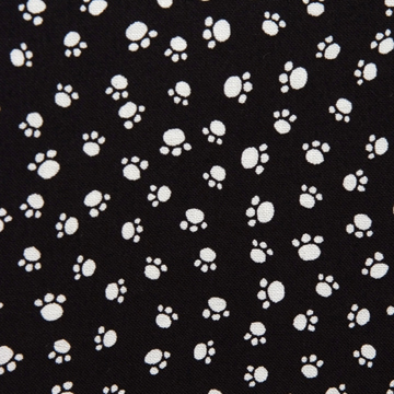 Black Puppy Paws Dog Diaper Fabric